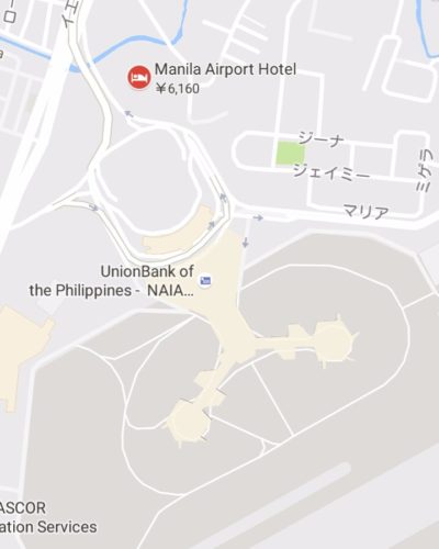 マニラ空港のターミナル1地図