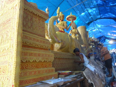 マハワラム寺院の山車