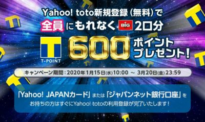 Yahoo!totoのキャンペーン